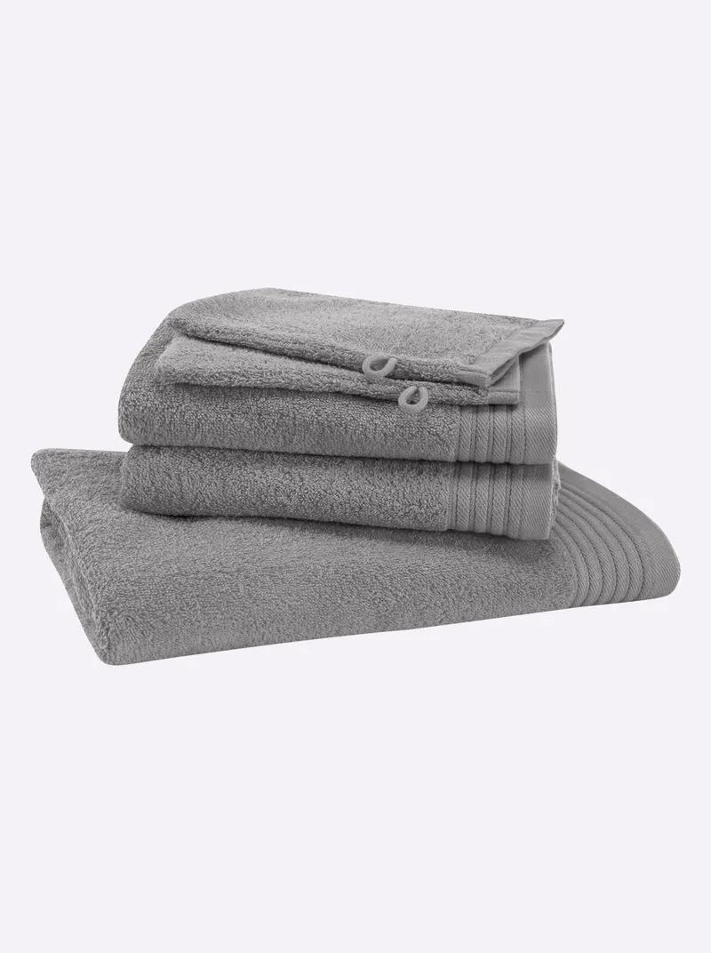 wäschepur Handtuch steingrau, Steingrau, – Produktbild 3 von 3