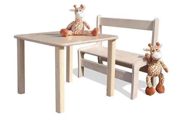 Die Schreiner Christoph Siegel Die Schreiner Christoph Siegel Kindersitzgruppe - Tisch und 1 Bank – Produktbild 2 von 4