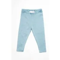 Leela Cotton Leela Cotton Baby Kinder Leggings Bio-Baumwolle Hose Schlafanzüge Unisex 2051, Blau-donau, – Produktbild 1 von 1