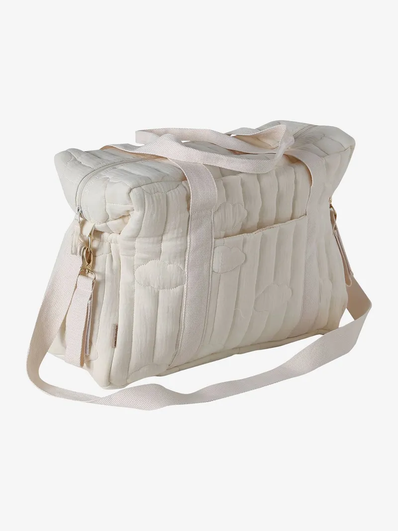 Vertbaudet Wickeltasche COLINA aus Musselin, Weiß wolke, – Produktbild 4 von 4
