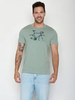 GreenBomb GREENBOMB Bike Crop Spice - Sportliches T-Shirt aus Bio-Baumwolle / hochwertiger Print / GOTS / Fair & Vegan – Produktbild 1 von 1