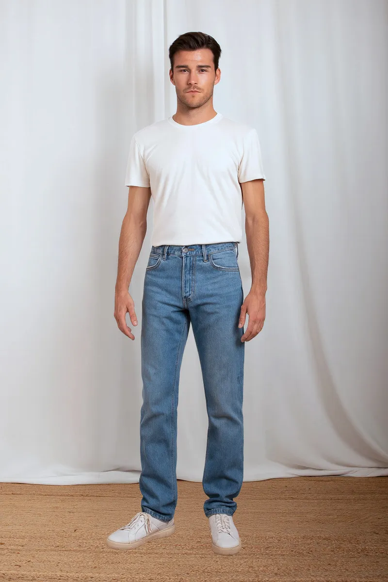 TORLAND TORLAND Herren vegan Jeans Sven, Hellblau, – Produktbild 2 von 2