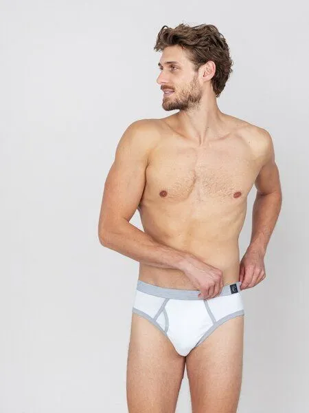 erlich textil erlich textil Theo Slip aus Bio-Baumwolle, made in Europe, Weiss, – Produktbild 3 von 4