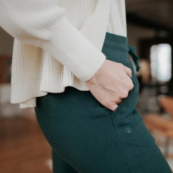 NORDLICHT NORDLICHT Damen Sweathose aus 100% Baumwolle NOVA, Grün, – Produktbild 3 von 4