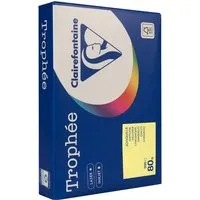 Clairefontaine 500 Blatt Clairfontaine Farbiges Kopierpapier "Trophee" 80 g/m², DIN A4, hellgelb – Produktbild 1 von 1