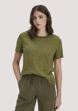 hessnatur hessnatur Streifen T-Shirt Relaxed aus Leinen mit reiner Bio-Baumwolle – Produktbild 1 von 1