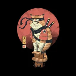 Photocircle Photocircle Poster / Leinwandbild - Shinobi Cat – Produktbild 1 von 1