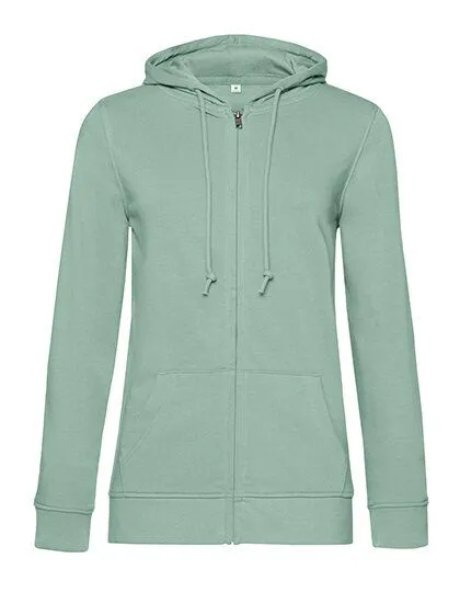 B&C Collection B&C Collection Damen Zipped Hoodie Sweatjacke Inspire, Sage, – Produktbild 2 von 3