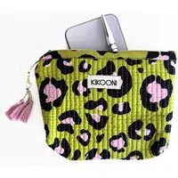 KIKOONI KIKOONI Geldbörsen | kleine Taschen | Passtasche "Mini Traveler", Oh leo cosmic green, – Produktbild 1 von 1