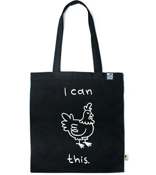 Gary Mash Gary Mash Baumwolltasche I can Hendl this, Schwarz, – Produktbild 1 von 2