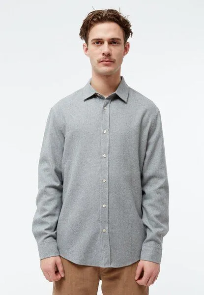 Givn Berlin Flanellhemd Modell: John, Mid grey, – Produktbild 2 von 5