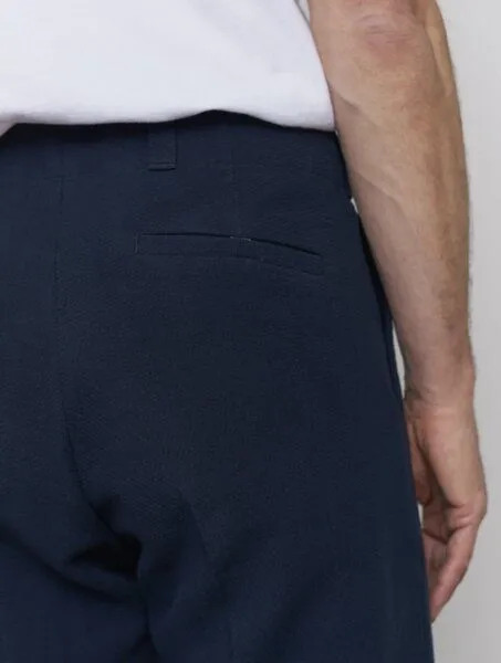 About Companions About Companions Klassische Hose JOSTHA aus strukturierter Bio-Baumwolle, Blau (structured blue), – Produktbild 3 von 4