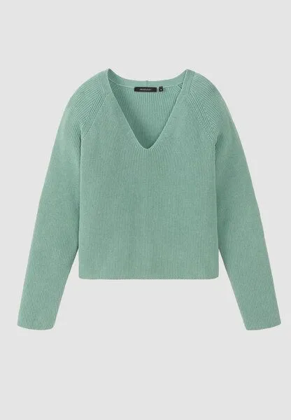recolution Damen Strickpullover aus Bio-Baumwolle - ARUGULA - recolution, Sage green (grün), – Produktbild 1 von 1