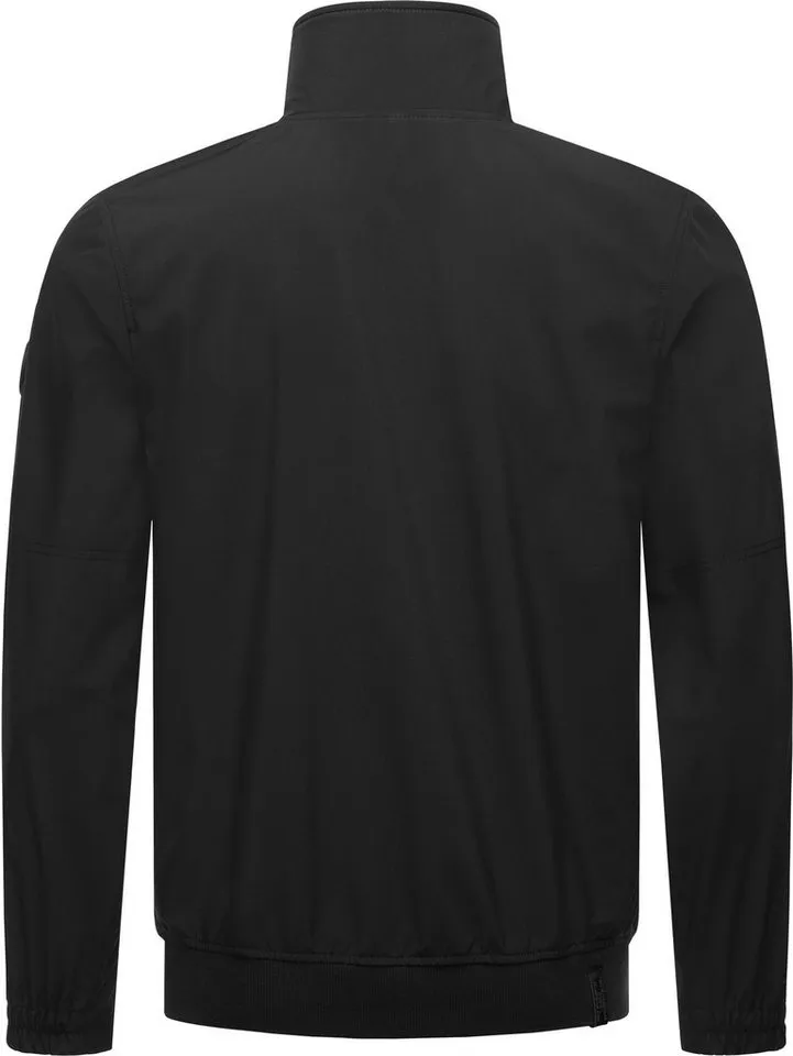 ragwear ragwear Outdoorjacke Collwie wasserdichte Herren Übergangsjacke mit hohem Kragen, Schwarz, – Produktbild 4 von 4