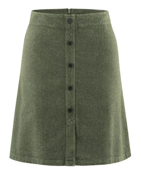 HempAge HempAge Rock mit Pepita-Muster Hanf/Biobaumwolle, Moss (grün), – Produktbild 1 von 4