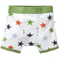 HANS NATUR Jungen Boxershorts Bio-Baumwolle Stern weiß Gr. 122/128 – Produktbild 1 von 1