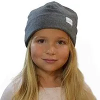 Lou-i Lou-i Kindermütze aus Baumwolle Made in Germany - Sehr bequem & warm, Grau, – Produktbild 1 von 1
