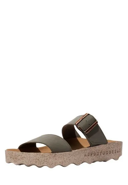 ASPORTUGUESAS Asportuguesas Damen Sandale Coly, Khaki, – Produktbild 1 von 4