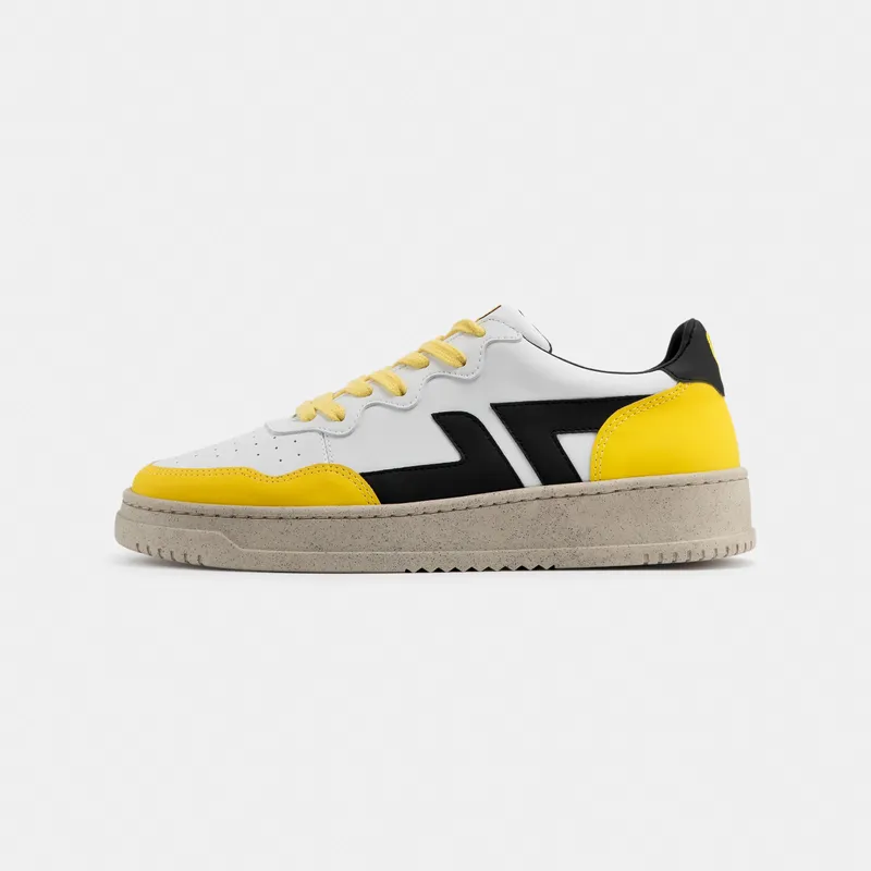 Zèta Zèta Herren vegan Sneaker Beta X Cafe Joyeux Gelb, Schwarz, – Produktbild 2 von 2