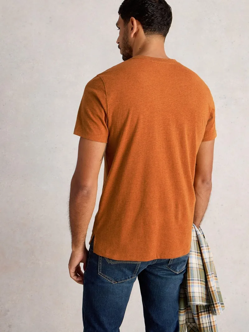 White Stuff T-Shirt Abersoch mit Leiterspielmotiv - M, Orange print, – Produktbild 4 von 4