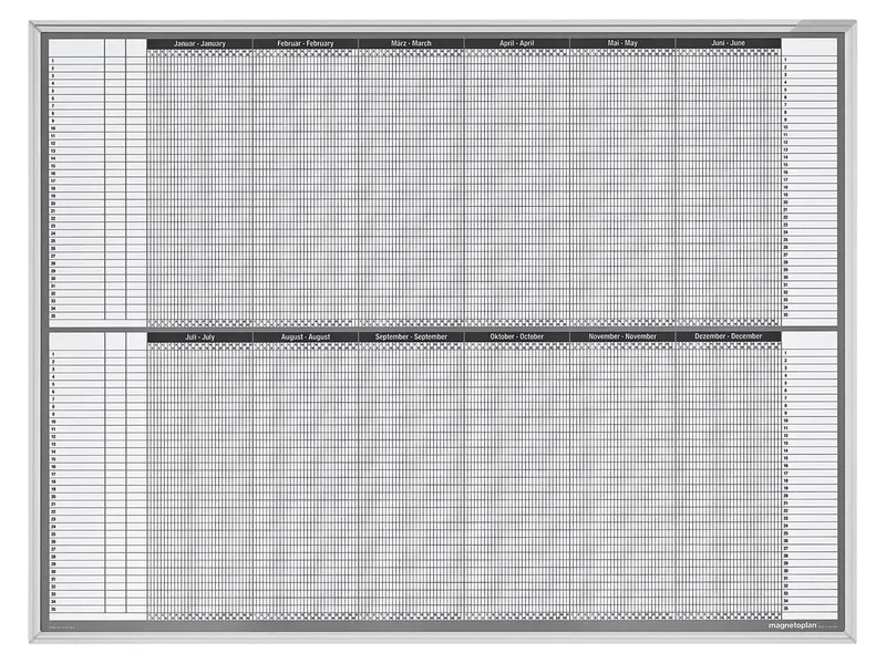 magnetoplan magnetoplan Whiteboard Plantafel, Personal- und Projektplaner – Produktbild 2 von 3