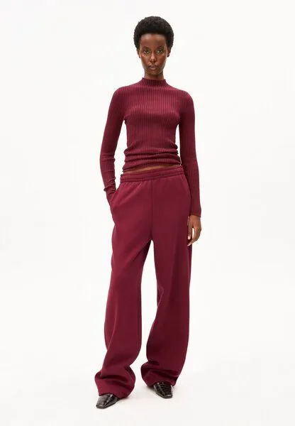 ARMEDANGELS ARMEDANGELS ALAANIA Damen Pullover Slim Fit aus Bio-Baumwolle, Velvet red, – Produktbild 3 von 3
