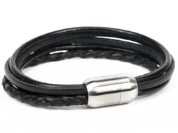 Simaru Simaru Herren Lederarmband Echtleder Wickelarmband mit Magnetverschluss – Produktbild 1 von 1