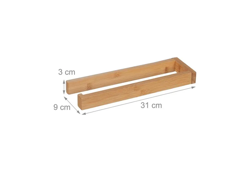 RELAXDAYS RELAXDAYS Küchenrollenhalter Wand, (1-St), Braun, – Produktbild 4 von 5