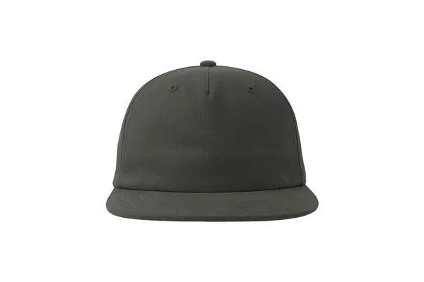 Atlantis Headwear Atlantis Headwear Old-School-Kappe aus einer Mischung aus recyceltem und Bio-Baumwoll, Dunkelgrau, – Produktbild 3 von 5