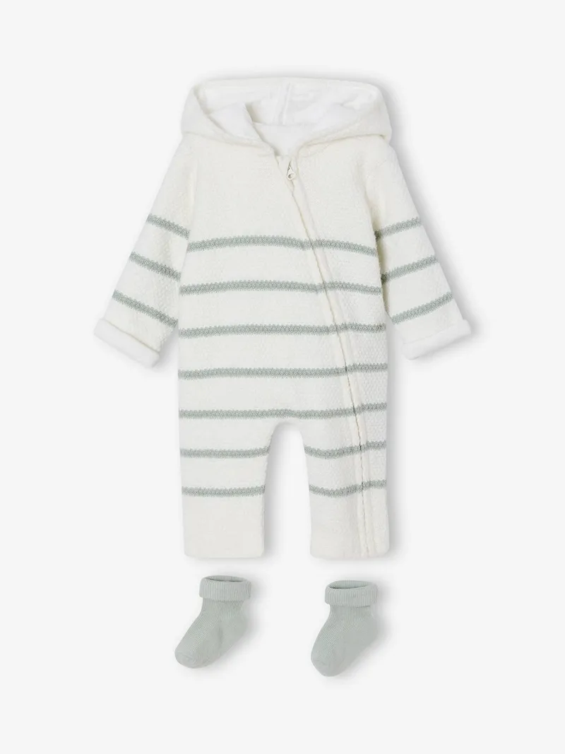 Vertbaudet Baby Set, Salbeigrün, – Produktbild 1 von 4