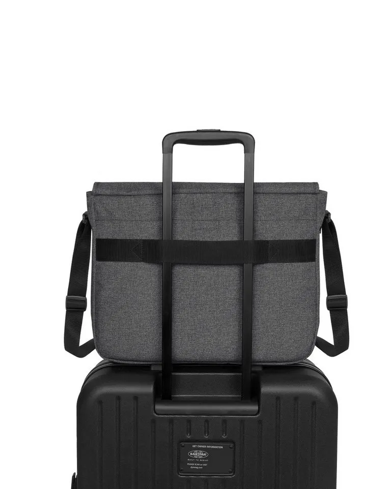 Eastpak Eastpak Messenger Bag Delegate +, Umhängetasche, Schultertasche mit Trolleygurt und 17" Laptopfach, Schwarz, – Produktbild 3 von 4