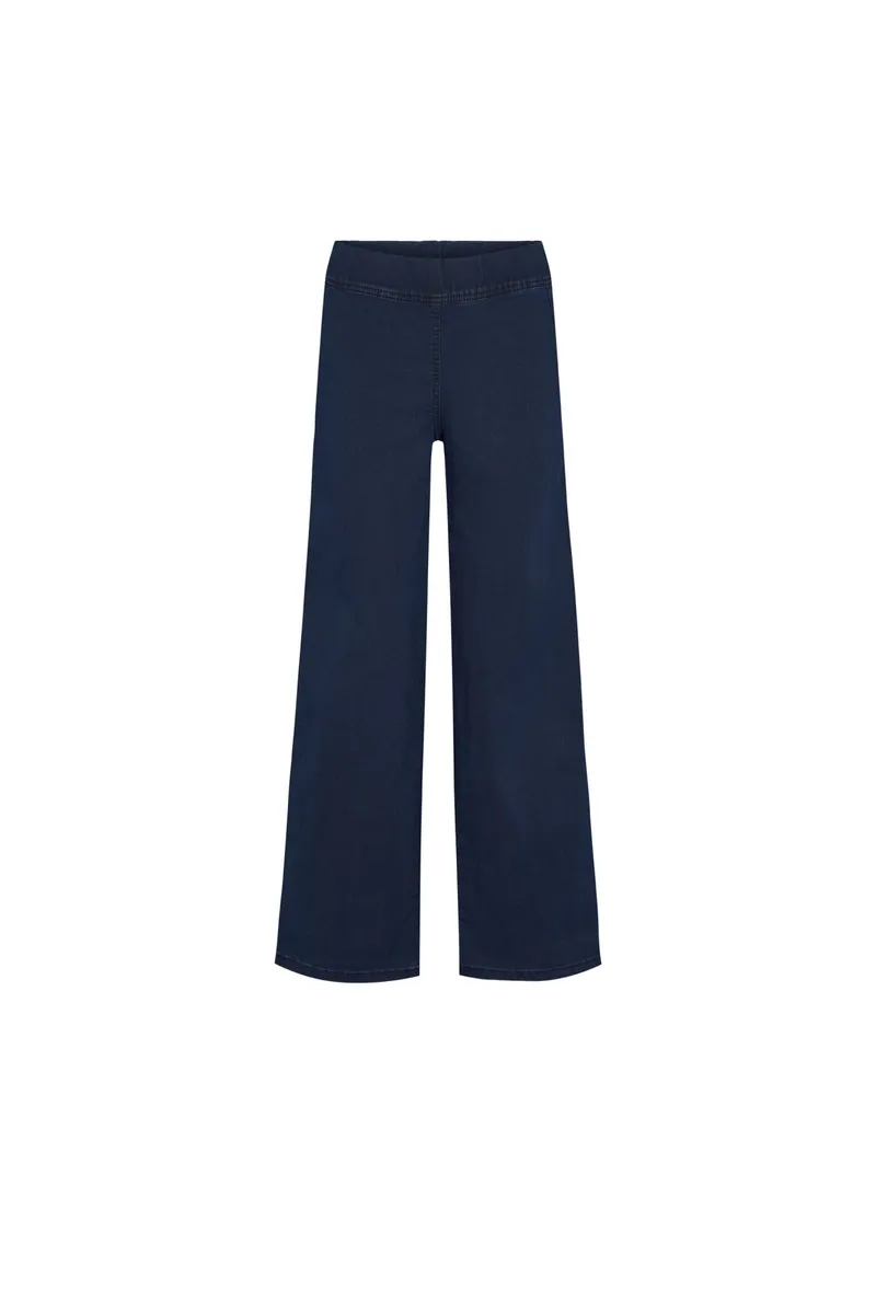 LAURIE LAURIE Damen vegan Hose Serene Loose Xsl Dark Blue Denim, Dunkelblau, – Produktbild 2 von 2