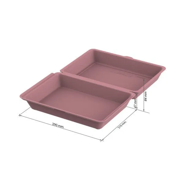 REuse REuse Menübox XL ohne Trennstege, Raffiniertes rot, – Produktbild 2 von 3