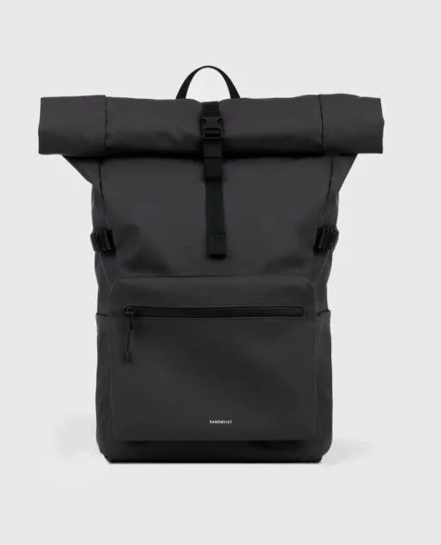 Sandqvist Sandqvist STREAM L Rolltop Rucksack, Black (schwarz), – Produktbild 1 von 4