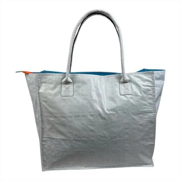 Beadbags Beadbags Einkaufstasche Ri94 recycelter Reissack, Seepferd weiß, – Produktbild 3 von 4