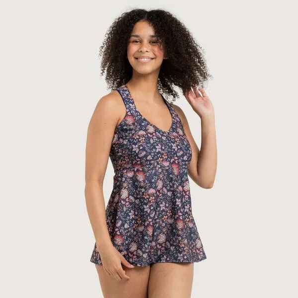 Frija Omina Frija Omina Recycling Badekleid / Tankini Mare Muster, Juvel tinto (rot), – Produktbild 2 von 3