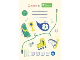 Memo memo x SOS-Kinderdörfer weltweit Schulheft DIN A4, 16 Blatt, Lin. 1, Kontrastlineatur – Produktbild 1 von 1