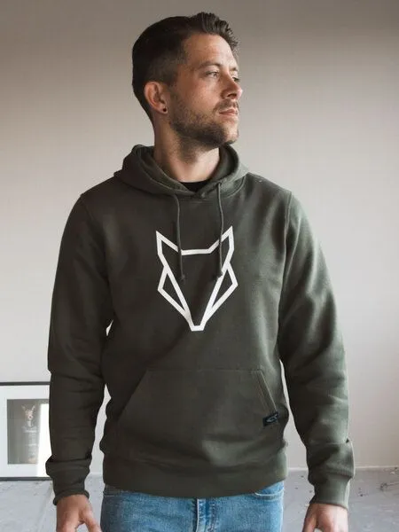 VEROIKON Unisex Fuchs-Hoodie back to Nature VEROIKON, Khaki, – Produktbild 3 von 4
