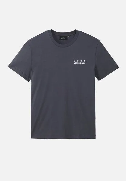recolution Herren T-Shirt aus Bio-Baumwolle - AGAVE GOOD VIBES - recolution, Dark grey (grau), – Produktbild 2 von 2