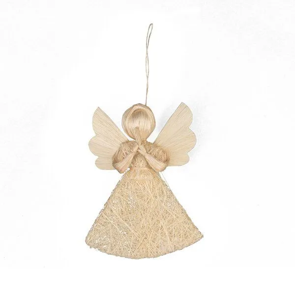El Puente El Puente Deko-Anhänger "Engel" | Fair Trade & Handmade aus Philippinen, Natur, – Produktbild 1 von 1