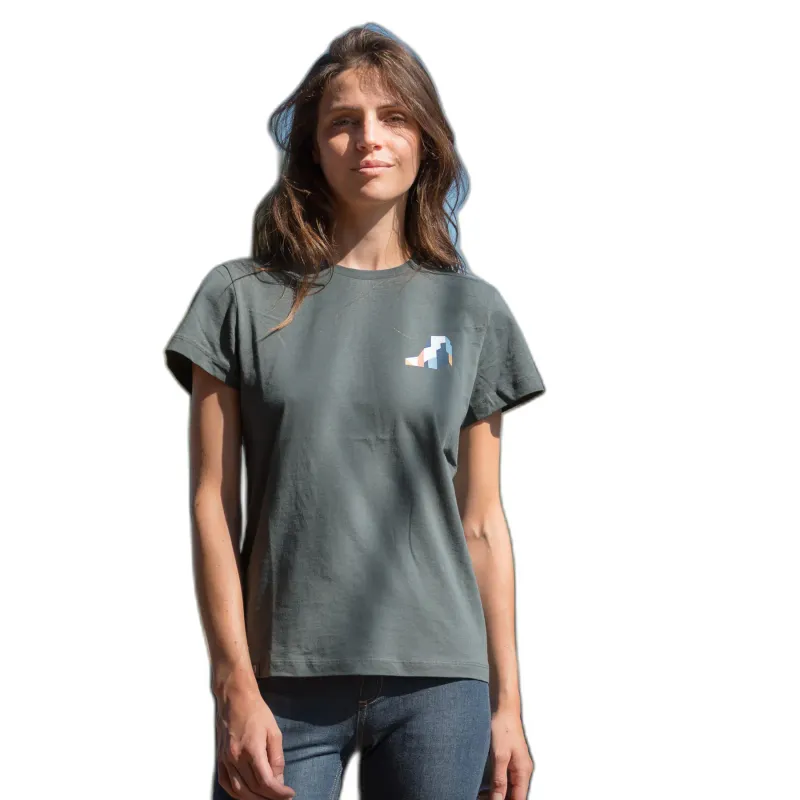 Snap Climbing T-Shirt Damen Snap Climbing Heart Dietrich, Gris, – Produktbild 2 von 2