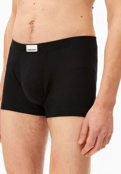 ARMEDANGELS ARMEDANGELS RICAARD RIB Herren Ripp-Boxer aus Bio-Baumwoll Mix, Black, – Produktbild 3 von 4