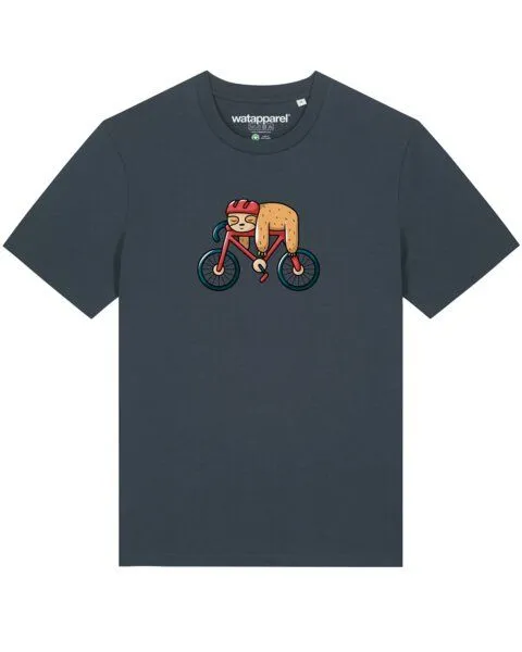 watapparel watapparel T-Shirt Unisex Sloth, India ink grey, – Produktbild 1 von 3