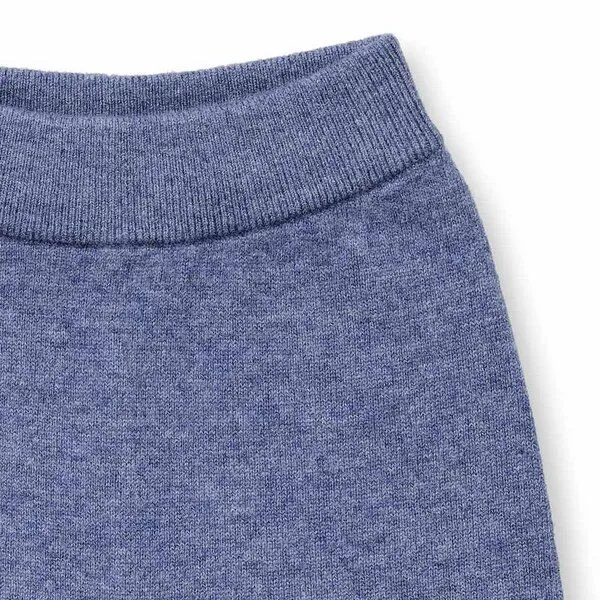 Sense Organics Sense Organics Baby Strickleggings aus Merinowolle, Modell PABLO, Denimblau melange, – Produktbild 2 von 3