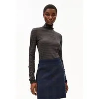 ARMEDANGELS ARMEDANGELS GRAZILIANAA STRIPES Damen Longsleeve aus Bio-Baumwolle, Walnut cream-dark steel, – Produktbild 1 von 1