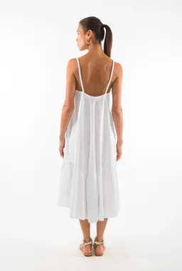 RAVENS VIEW IBIZA RAVENS VIEW IBIZA Damen vegan Kleid Chiara Weiß – Produktbild 1 von 1