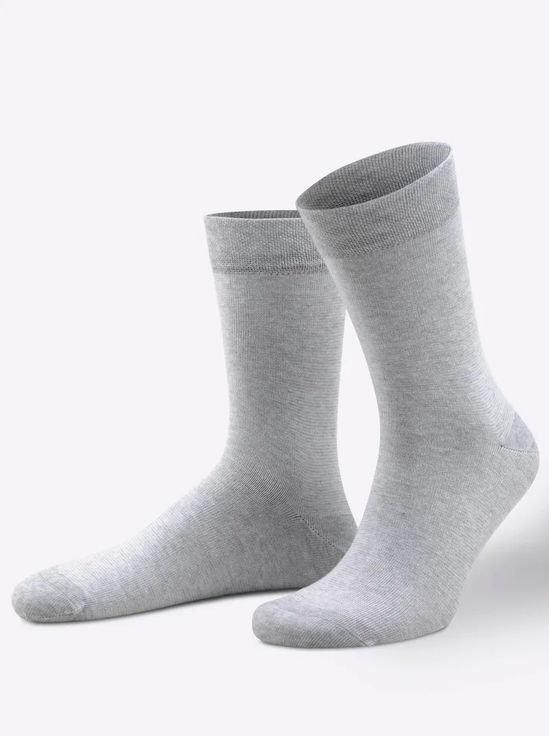wäschepur Socken grau-meliert, Grau-meliert, – Produktbild 1 von 3