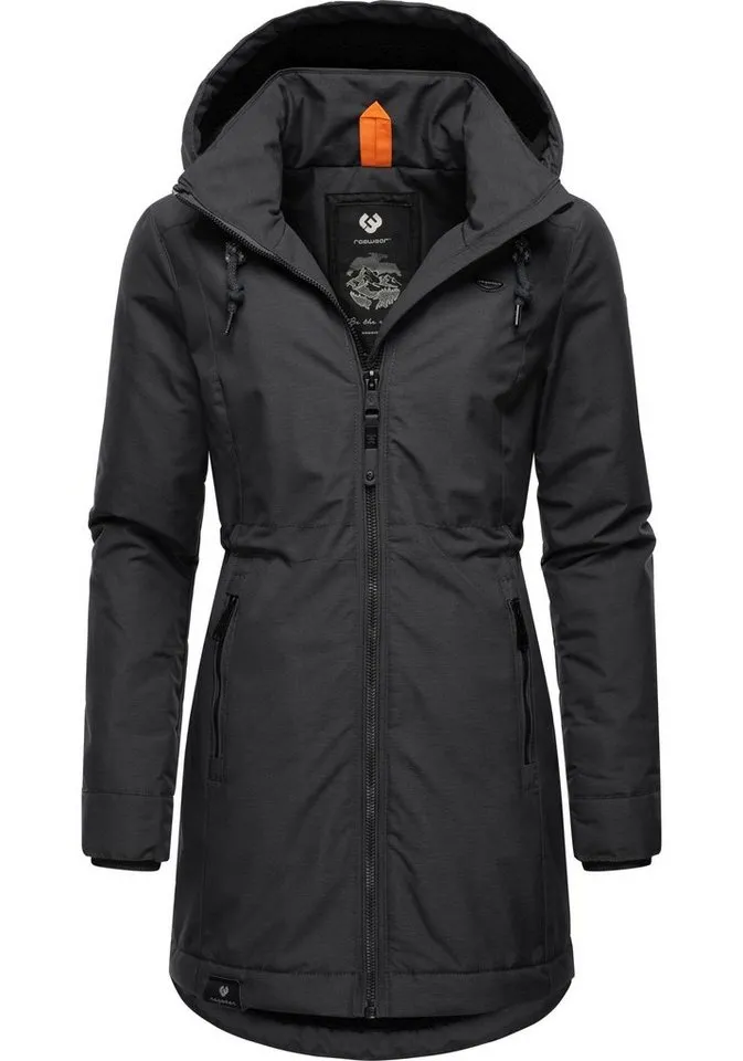 ragwear ragwear Winterjacke Dakkota Wasserdichter Winterparka mit Teddyfleece Innenfutter, Grau, – Produktbild 1 von 4