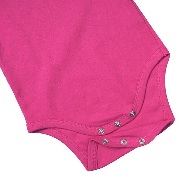 HANDGEDRUCKT HANDGEDRUCKT "Einhorn" Baby Body, Hot pink, – Produktbild 2 von 3