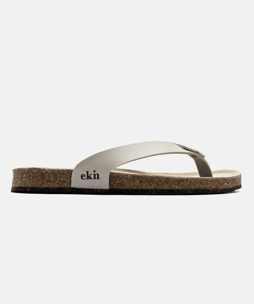ekn footwear ekn footwear Sandal - Vegan Leather, Grau, – Produktbild 1 von 4